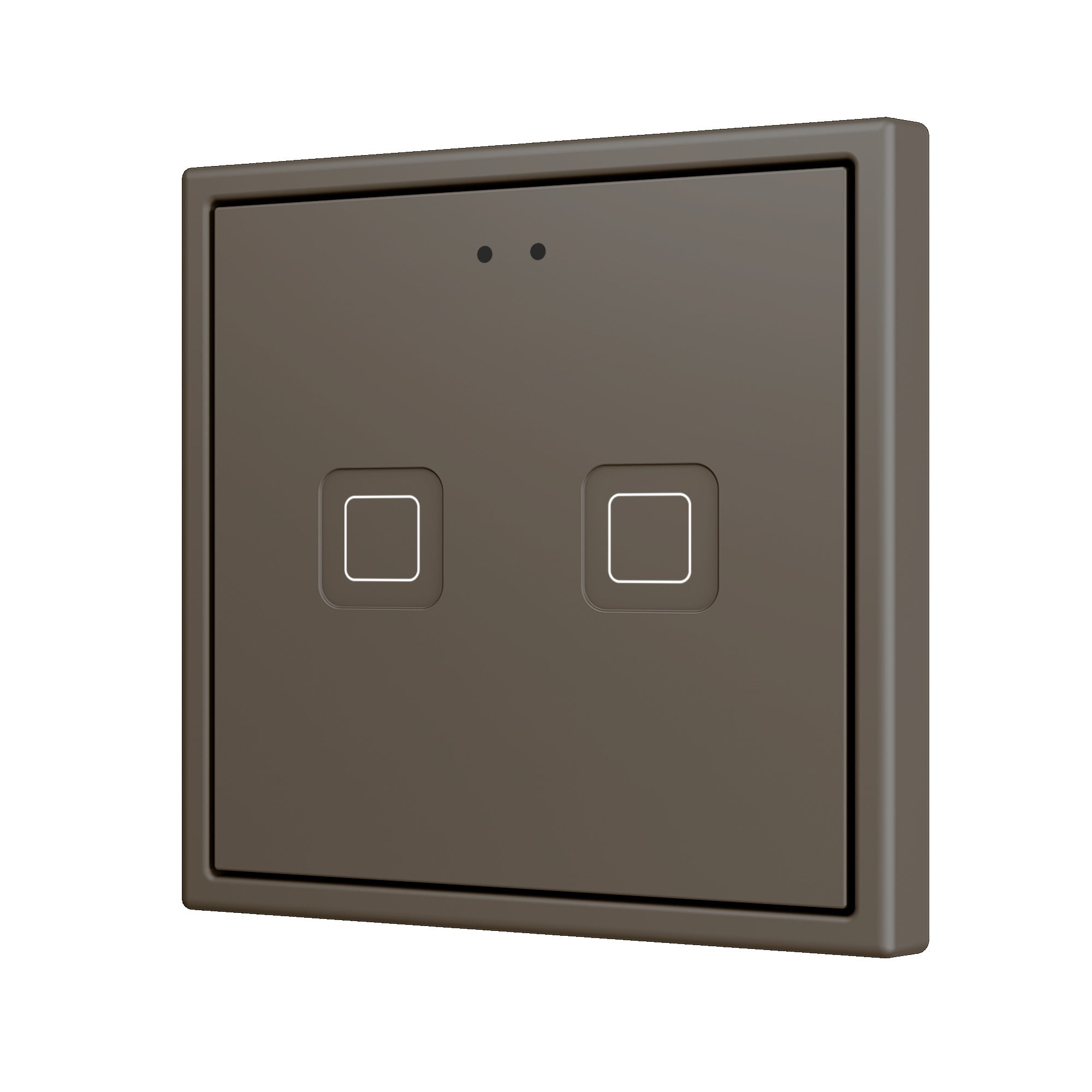 ZENNIO FRANCE - Tecla RGB 70 X2. Interrupteur capacitif en polycarbonate 70x70 - 2 boutons - ...