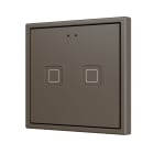 ZENNIO FRANCE - Tecla RGB 70 X2. Interrupteur capacitif en polycarbonate 70x70 - 2 boutons - ...