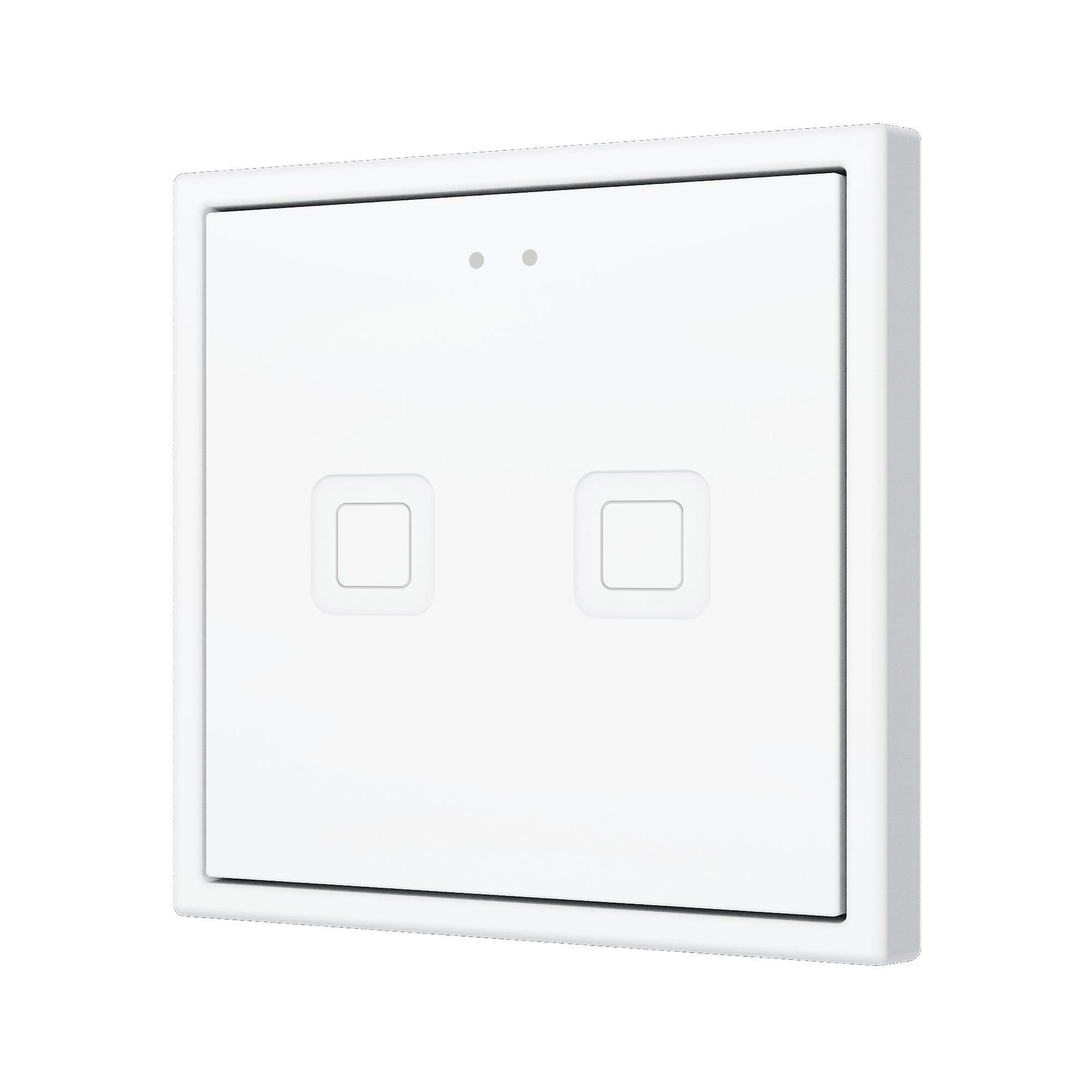 ZENNIO FRANCE - Tecla RGB 70 X2. Interrupteur capacitif en polycarbonate 70x70 - 2 boutons - ...