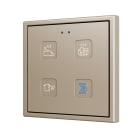ZENNIO FRANCE - Tecla RGB 70 X4. Interrupteur capacitif en polycarbonate 70x70 - 4 boutons - ...