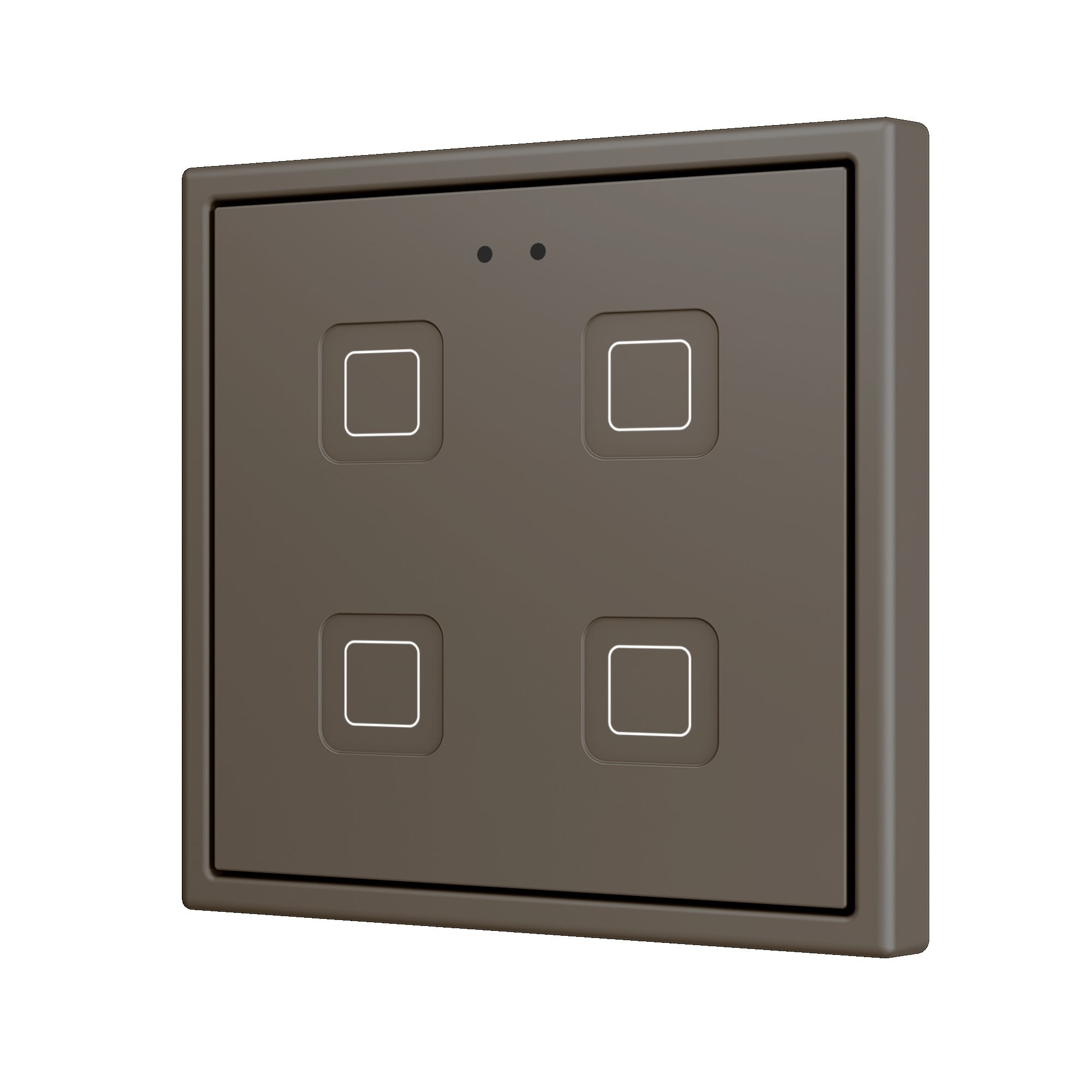 ZENNIO FRANCE - Tecla RGB 70 X4. Interrupteur capacitif en polycarbonate 70x70 - 4 boutons - ...