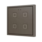 ZENNIO FRANCE - Tecla RGB 70 X4. Interrupteur capacitif en polycarbonate 70x70 - 4 boutons - ...