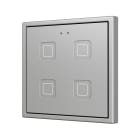 ZENNIO FRANCE - Tecla RGB 70 X4. Interrupteur capacitif en polycarbonate 70x70 - 4 boutons - ...