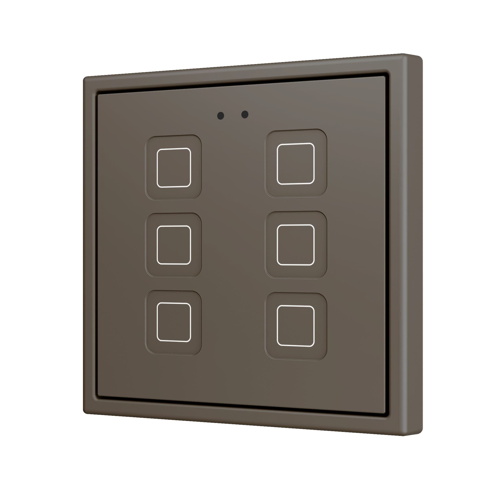ZENNIO FRANCE - Tecla RGB 70 X6. Interrupteur capacitif en polycarbonate 70x70 - 6 boutons - ...