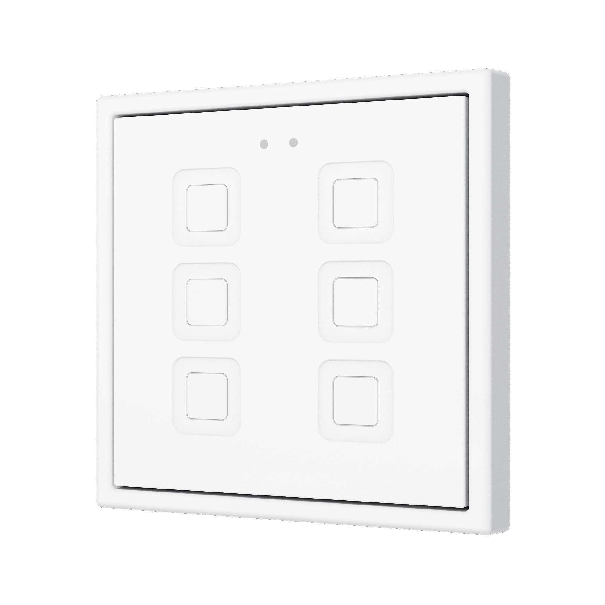 ZENNIO FRANCE - Tecla RGB 70 X6. Interrupteur capacitif en polycarbonate 70x70 - 6 boutons - ...