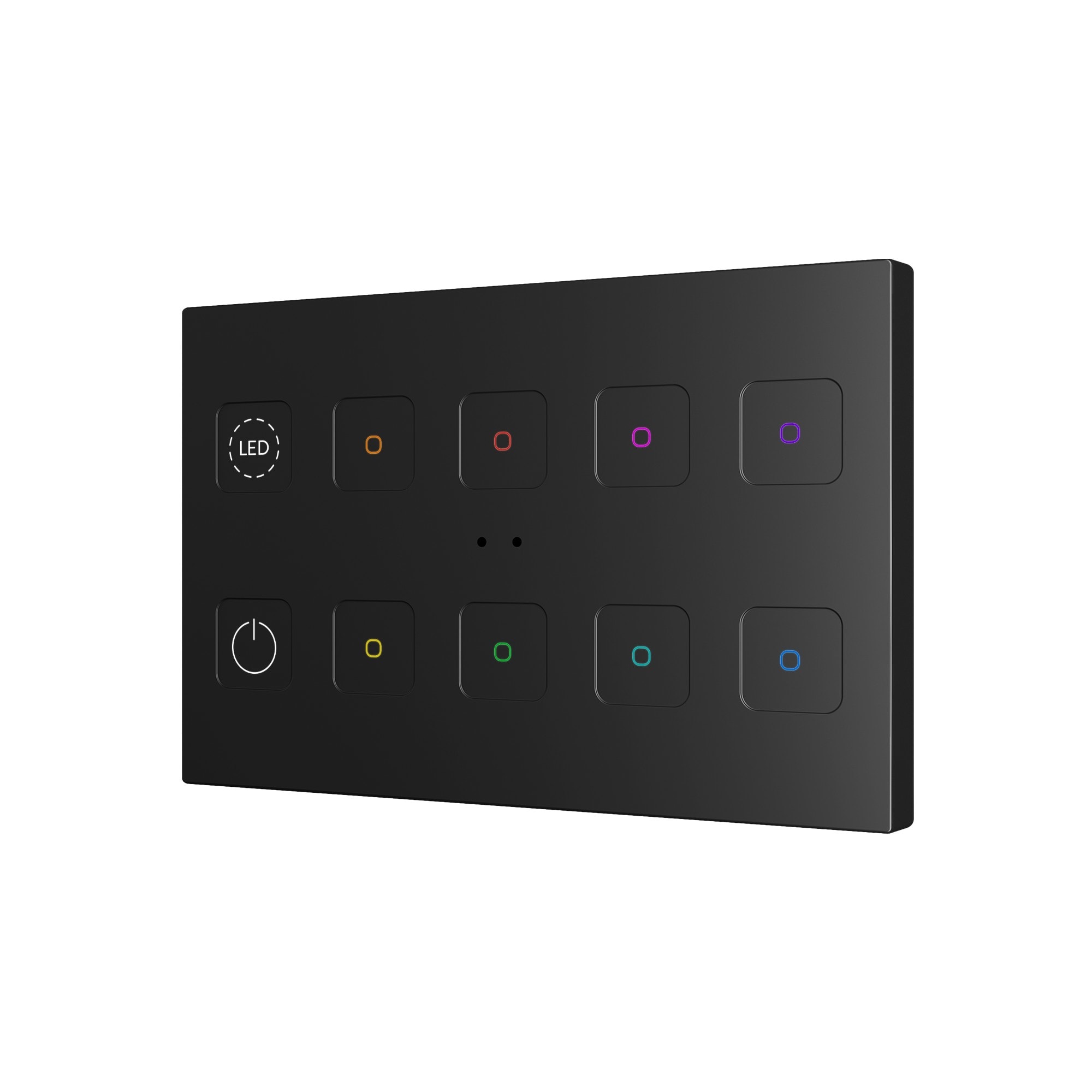 ZENNIO FRANCE - Tecla RGB XL X10. Interrupteur capacitif en polycarbonate - 10 boutons - Pers...