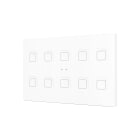 ZENNIO FRANCE - Tecla RGB XL X10. Interrupteur capacitif en polycarbonate - 10 boutons - Blanc
