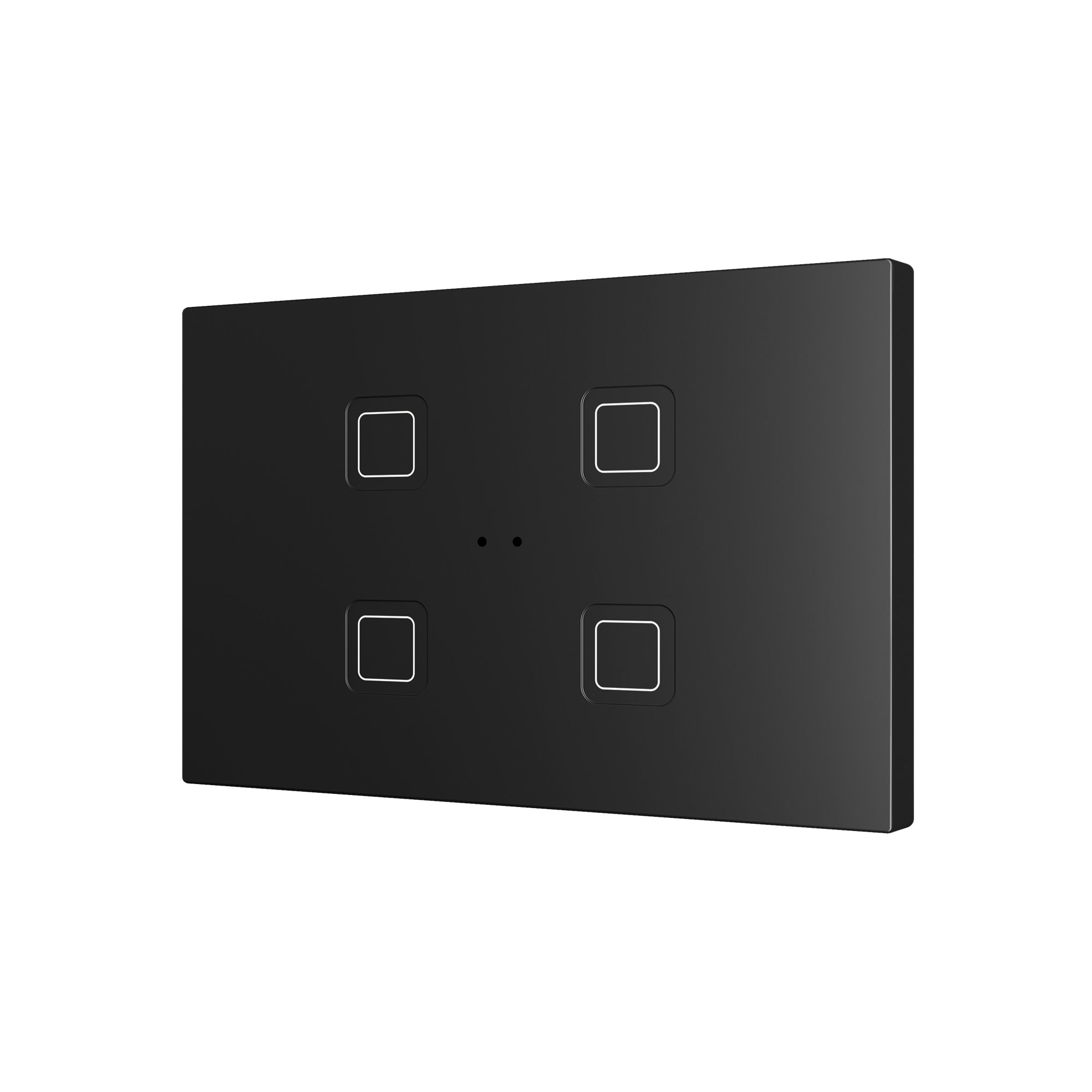 ZENNIO FRANCE - Tecla RGB XL X4. Interrupteur capacitif en polycarbonate - 4 boutons - Anthra...