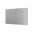 ZENNIO FRANCE - Tecla RGB XL X6. Interrupteur capacitif en polycarbonate - 6 boutons - Person...