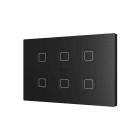 ZENNIO FRANCE - Tecla RGB XL X6. Interrupteur capacitif en polycarbonate - 6 boutons - Anthra...