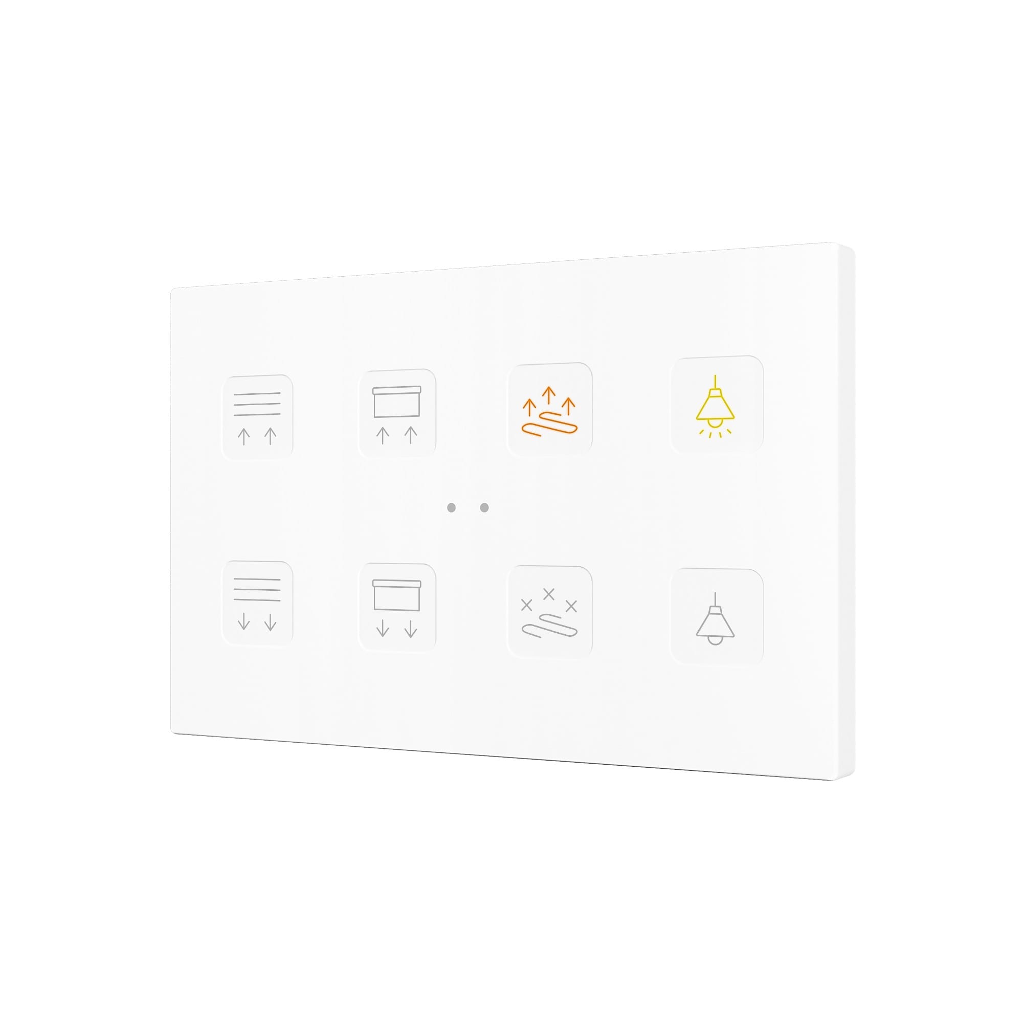 ZENNIO FRANCE - Tecla RGB XL X8. Interrupteur capacitif en polycarbonate - 8 boutons - Person...