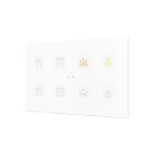 ZENNIO FRANCE - Tecla RGB XL X8. Interrupteur capacitif en polycarbonate - 8 boutons - Person...