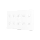 ZENNIO - Tecla XL X10. PC-ABS Capacitive push button - 10 buttons - Custom