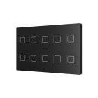ZENNIO - Tecla XL X10. PC-ABS Capacitive push button - 10 buttons - Anthracite