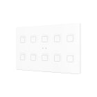 ZENNIO - Tecla XL X10. Interrupteur capacitif en polycarbonate ? 10 boutons - Blanc