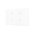 ZENNIO - Tecla XL X4. Interrupteur capacitif en polycarbonate ? 4 boutons - Personnalisé