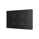 ZENNIO - Tecla XL X4. Interrupteur capacitif en polycarbonate ? 4 boutons - Anthracite
