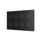 ZENNIO - Tecla XL X8. PC-ABS Capacitive push button - 8 buttons - Anthracite