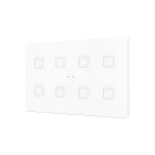 ZENNIO - Tecla XL X8. PC-ABS Capacitive push button - 8 buttons - White