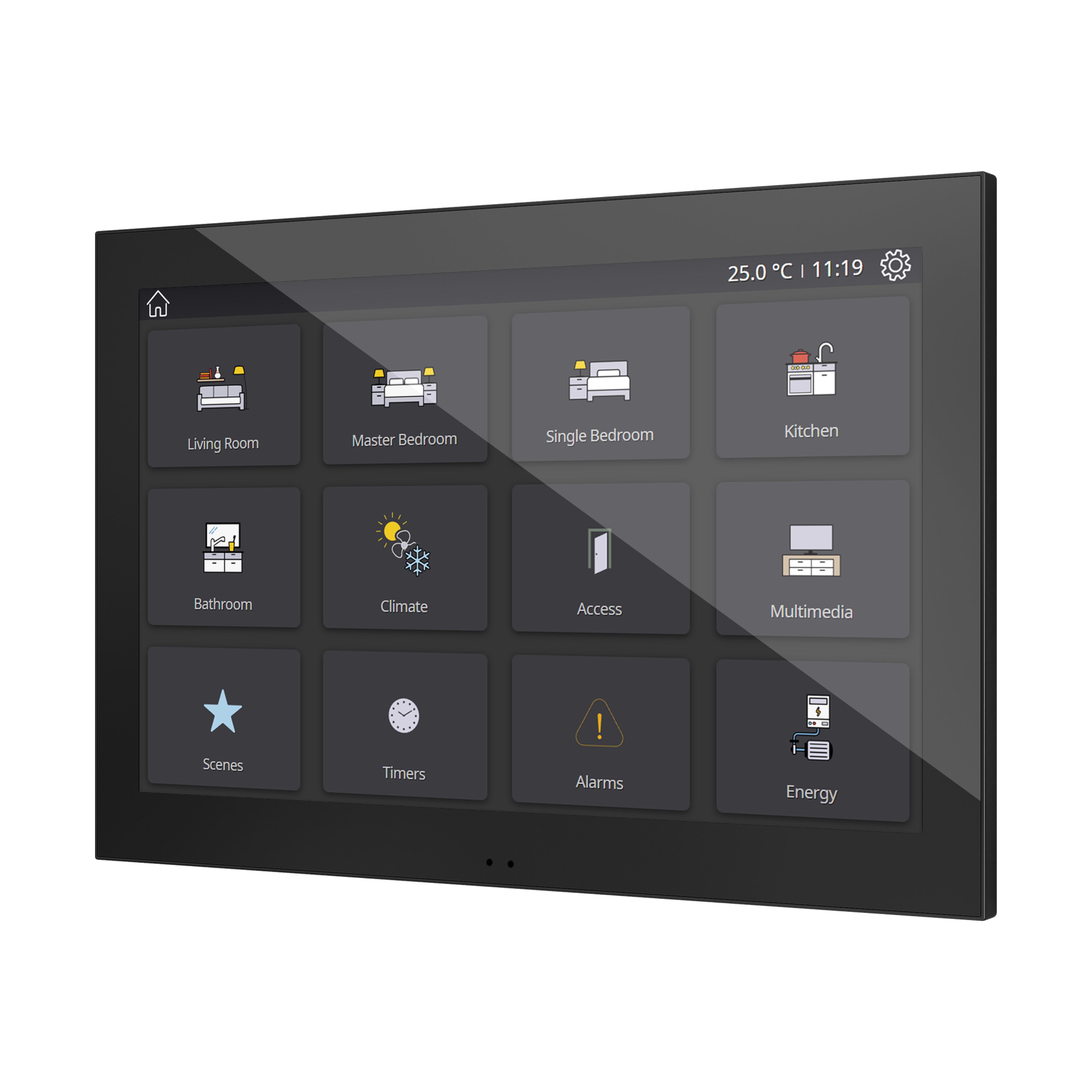 ZENNIO - Z100. Écran 10" tactile couleur capacitif - Anthracite.