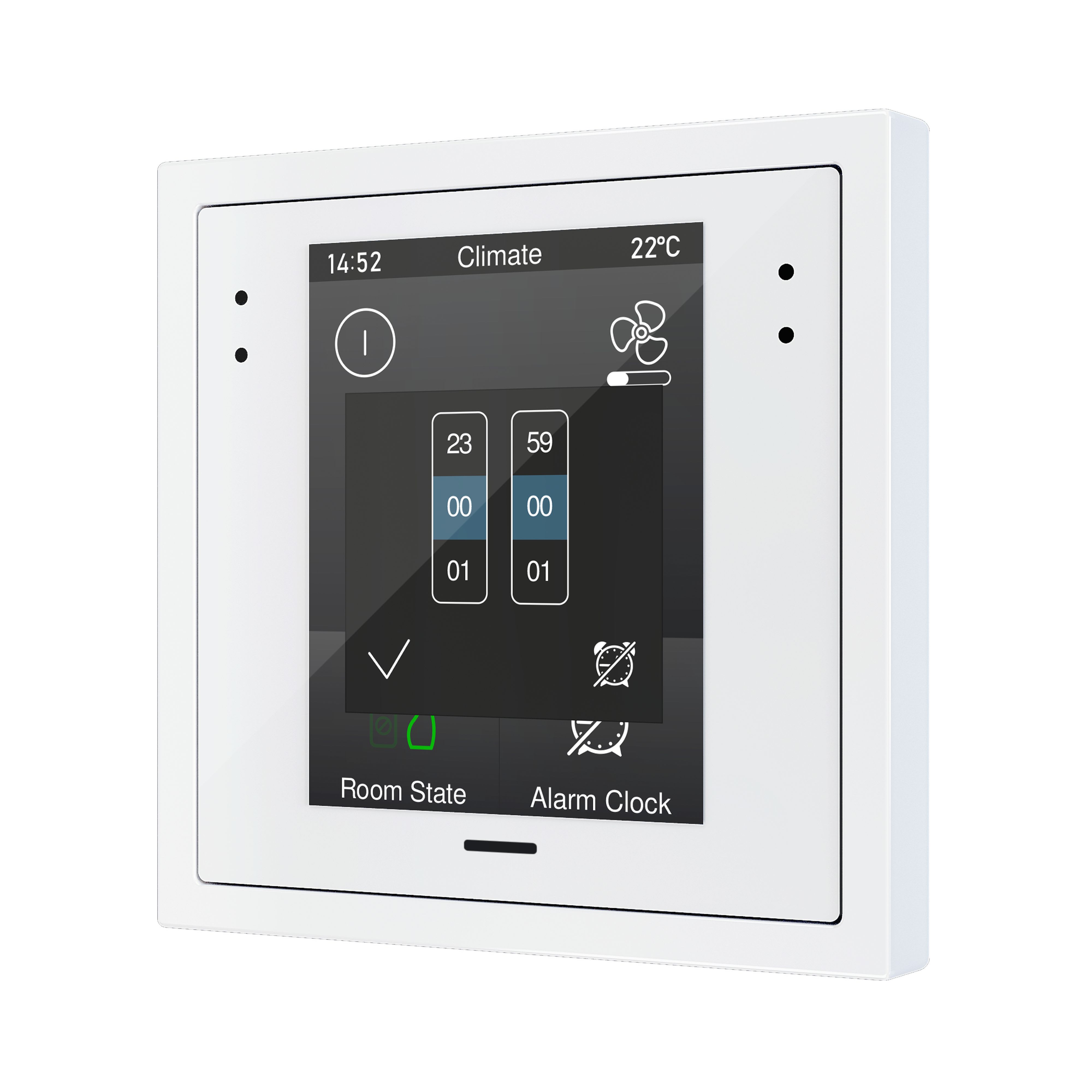 ZENNIO - Z28. Écran tactile capacitif de 2,8" pour cadres de 70x70 - Blanc (cadre non ...