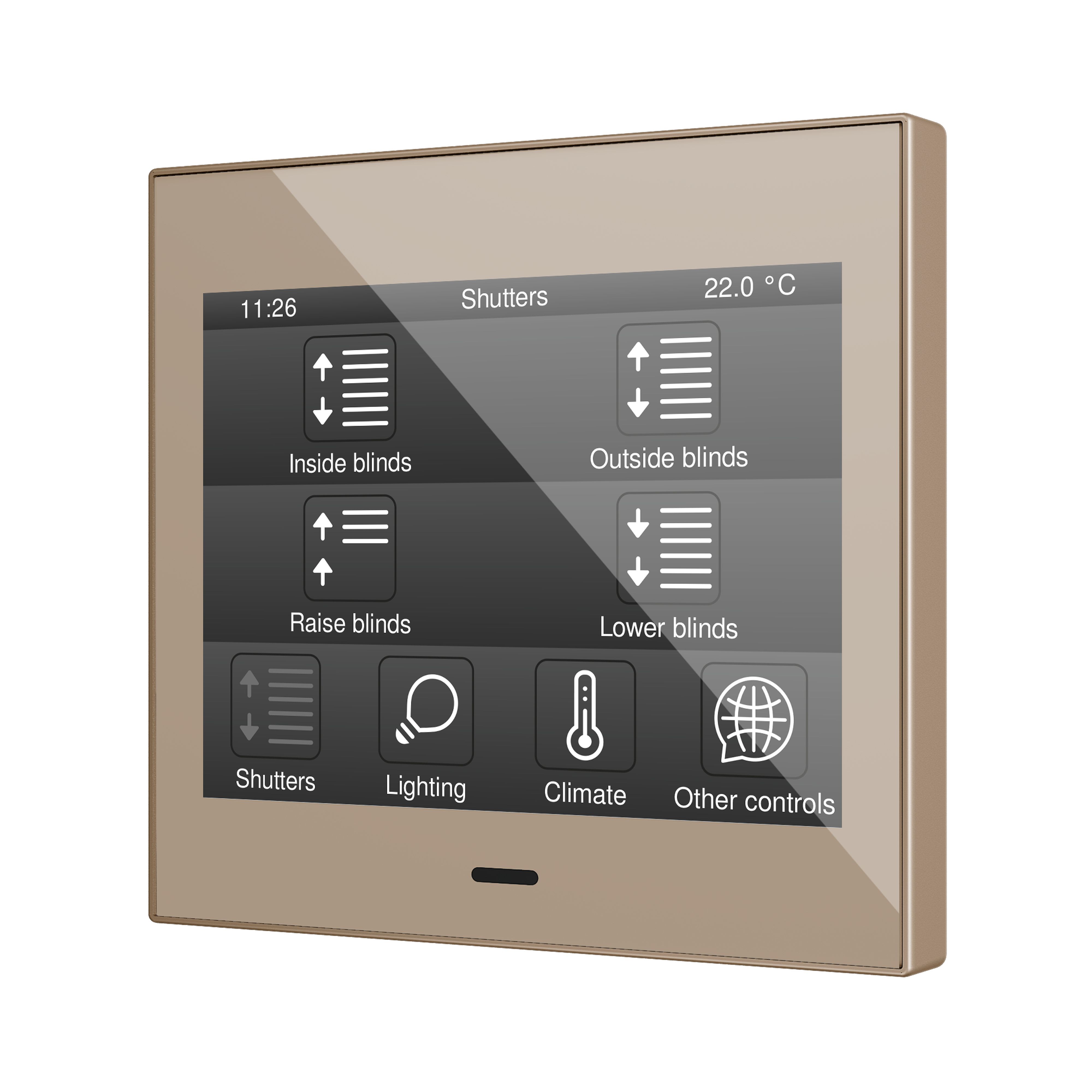 ZENNIO - Z35 v3. Capacitive touch panel - Champagne