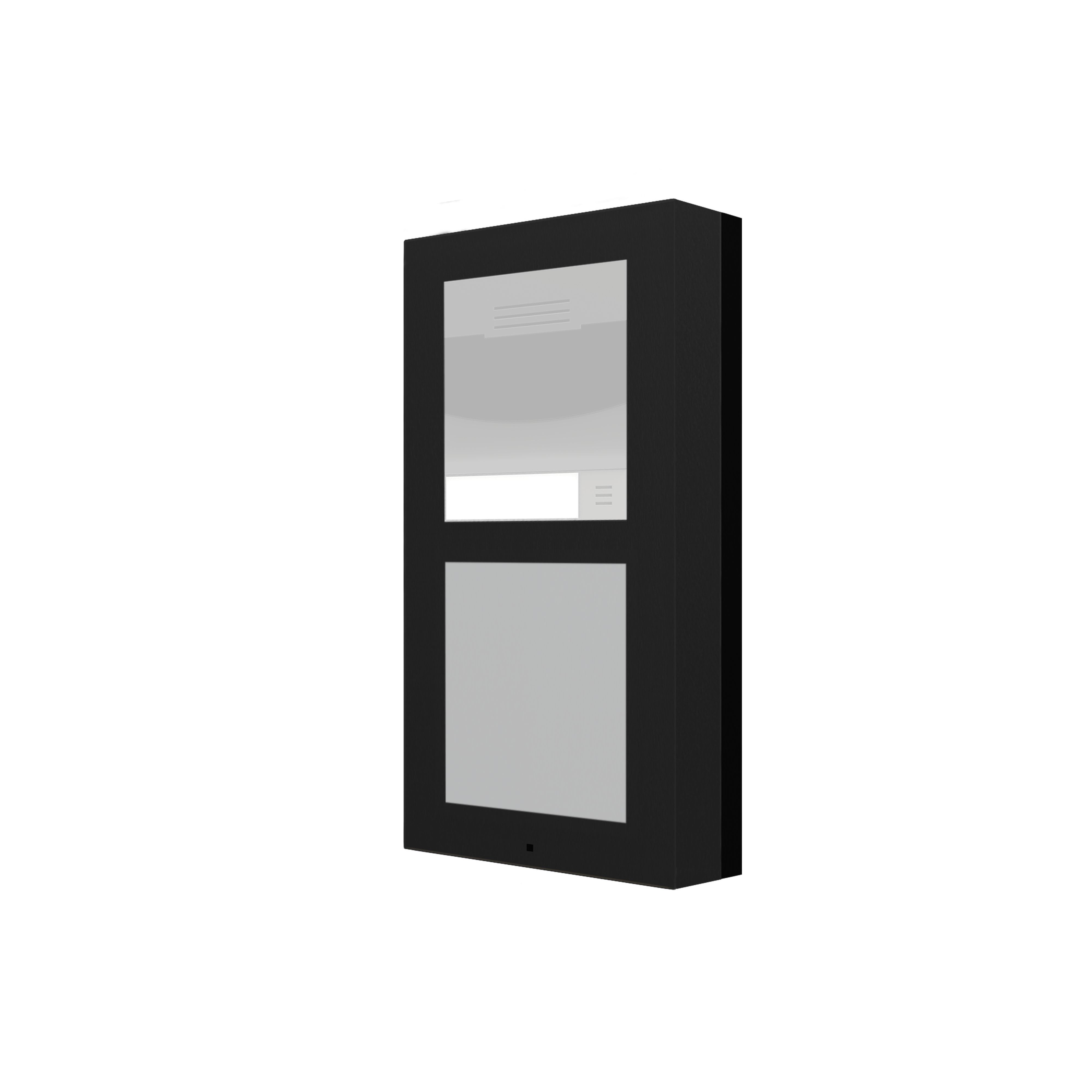 ZENNIO - GetFace IP - Surface installation - Frame - 2 modules - Black (must be toget...