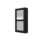 ZENNIO - GetFace IP - Surface installation - Frame - 2 modules - Black (must be toget...