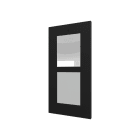 ZENNIO - GetFace IP - Installation encastrée - Cadre - 2 modules - noire (doivent alle...