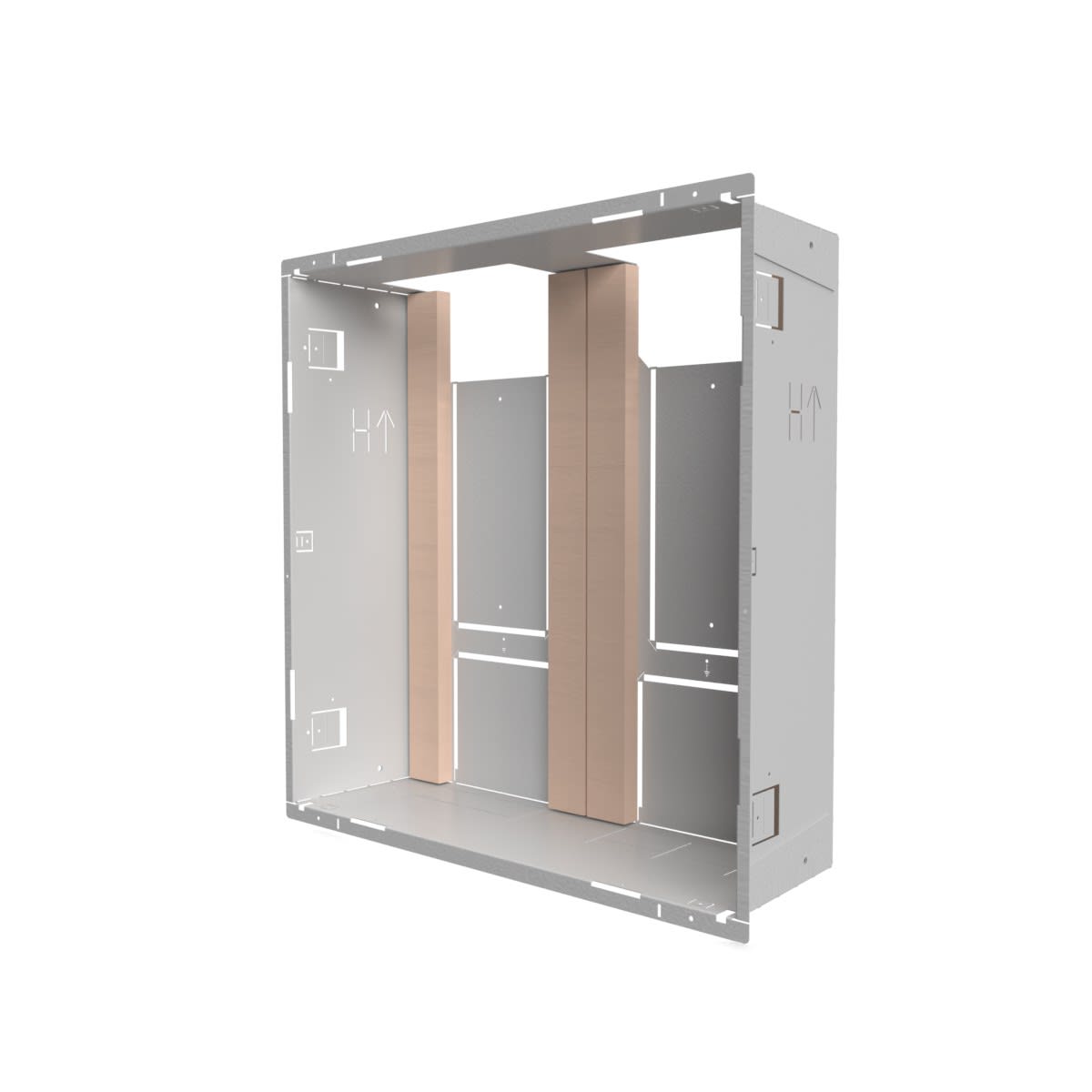 Atole - Lot de 4 Bacs tech 2 travees PC+3R+1R en 160mm de profondeur