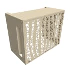Atole - Cache clim en aluminium thermolaqué - Bubble : H80 x L100 x P54 cm - Crème