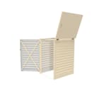 Atole - Abri poubelle de 360L - Module initial pour 1 poubelle - Creme