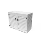Atole - Complement Abri poubelle 360L - module comp pour 1 poubelle - Blanc