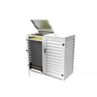 Atole - Complement Abri poubelle 240L - module comp pour 1 poubelle - Blanc
