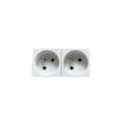 Atole - DOUBLE PRISE PC 2P+T PONTEES 45 ENCASTRABLE 45X90