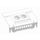 Atole - Support 8RJ45 et 2 prises 2P+T pour Bac Connect (sans equipement)