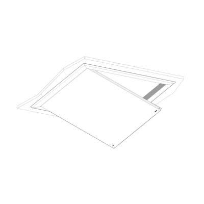 Atole - Porte etanche a  l'air RT2012 pour bac ZB05 fermeture par tournevis