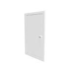 Atole - Porte affleurante acier blanc pour bac 1 travée ? H541 mm  ? serrure à clé