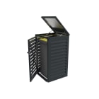 Atole - Abri conteneur de 120L - Module initial pour 1 poubelle - Gris