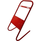 Atole - Pied metallique rouge pour coffrets Ht 635mm L 265mm