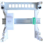 Atole - Tableau comm. 1 rail + support 8RJ45
