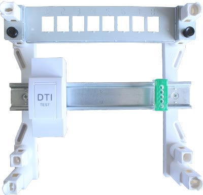 Atole - Coffret de com modulaire 1 support RJ45 + rail DIN