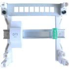 Atole - Coffret de com modulaire 1 support RJ45 + rail DIN