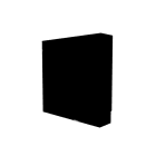 Atole - Cache nourrice 15 H650 L650 P150mm - Noir