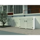 Atole - Complement Abri poubelle 120L - module comp pour 1 poubelle - Blanc