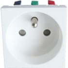 Atole - Prise 2P+T 230V 16A a encastrer format 45x45 version BL