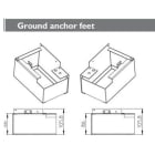 Panasonic Chauffage et climatisation - Kits de 2 pieds pour supporter les modèles Aquarea Air au sol