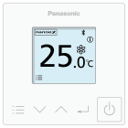 Panasonic Chauffage et climatisation - Télécommande filaire simplifiée avec connectivité Bluetooth - Blanche