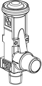 Panasonic Chauffage et climatisation - Soupape de sécurité ?? (9,52) NPT x G ½? (12,70) Pset = 120 bars (pour 200VF5A).
