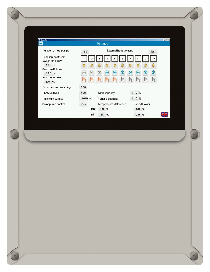 Panasonic Chauffage et climatisation - Contrôleur d?installation en cascade pour PAC Aquarea, jusqu'à 10 PAC